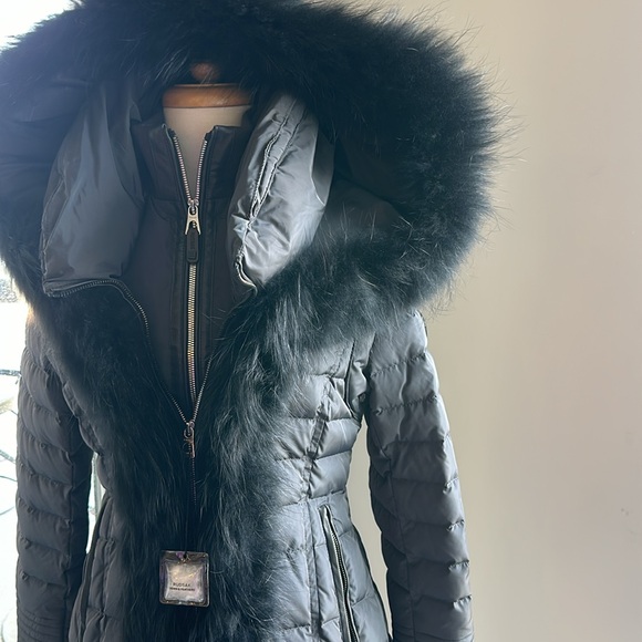 Brand new Rudsak dark grey down jacket medium - Picture 4 of 17